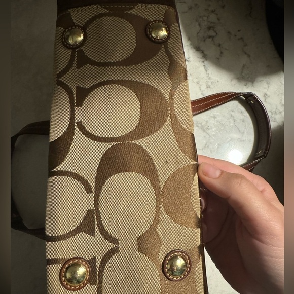 Coach Holiday Patchwork Galley Tote - Picture 3 of 12